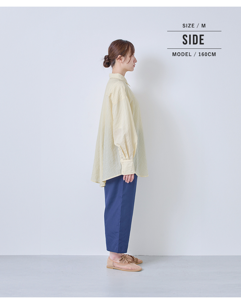 kelen(ケレン)シアーストライプシャツ“TESSA”lkl26hbl2287