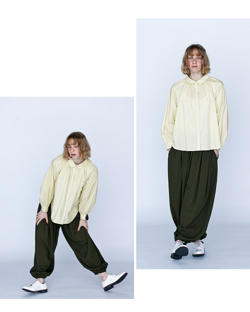 kelen(ケレン)ラグランスリーブギャザーデザインブラウス“AYON”lkl26hbl2293