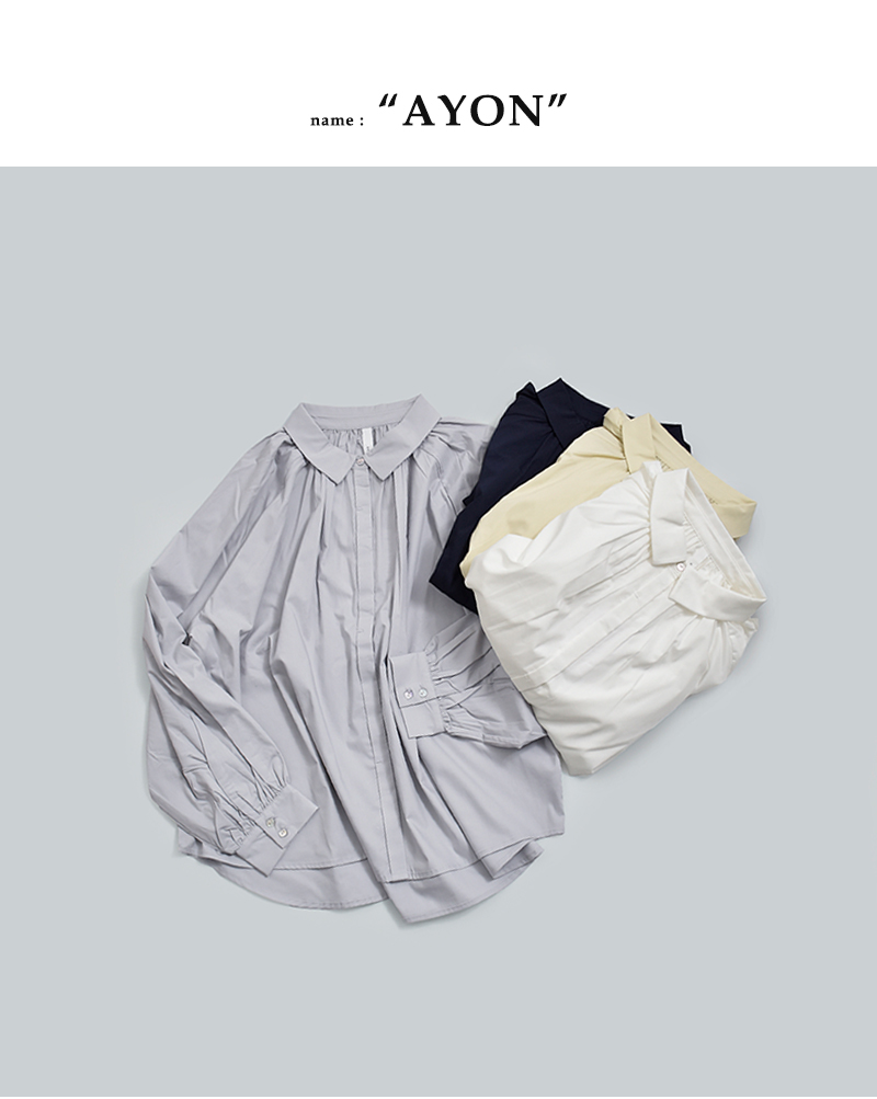 kelen(ケレン)ラグランスリーブギャザーデザインブラウス“AYON”lkl26hbl2293