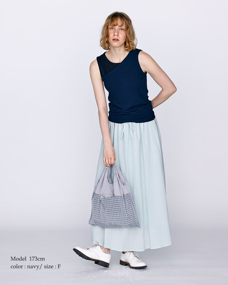 kelen(ケレン)リブフライスレイヤードデザインタンクトップ“STEN”lkl26hcs2015