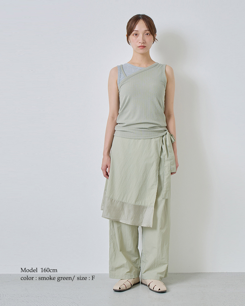 kelen(ケレン)リブフライスレイヤードデザインタンクトップ“STEN”lkl26hcs2015