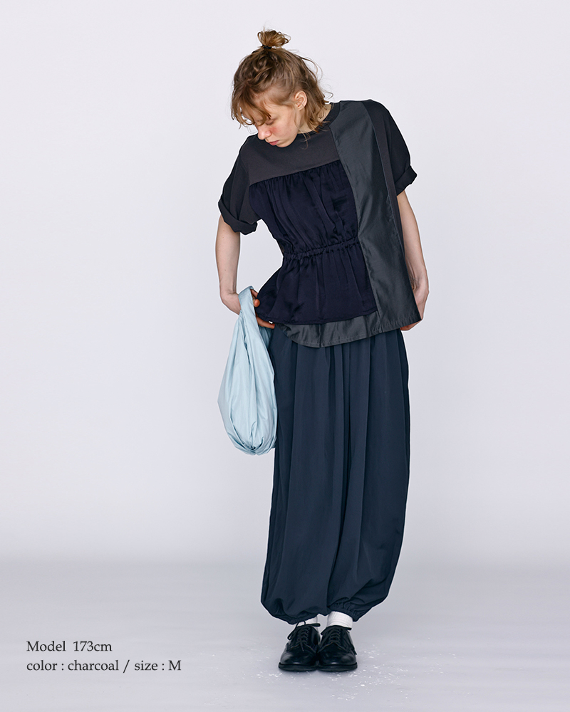 kelen(ケレン)カラーブロック異素材Tシャツ“LAIS”lkl26hcs2020