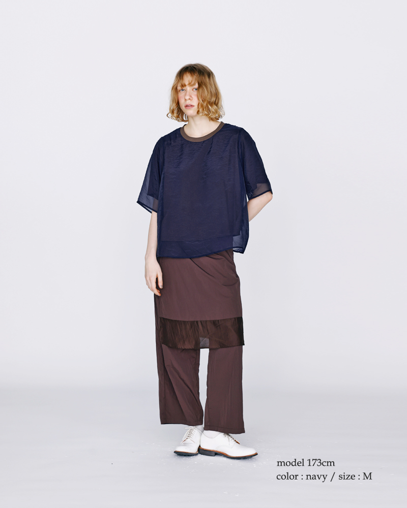 kelen(ケレン)シアーレイヤードデザイントップス“SAN”lkl26hcs2022