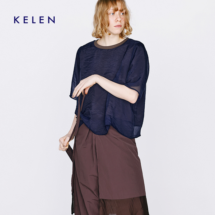 kelen(ケレン)シアーレイヤードデザイントップス“SAN”lkl26hcs2022