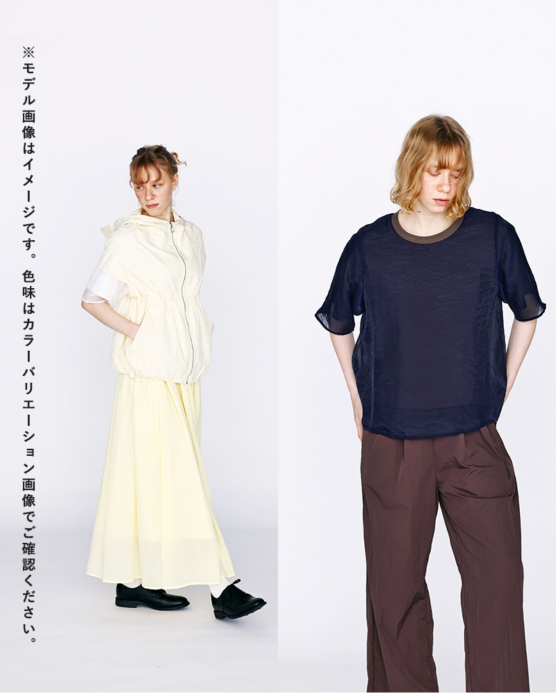 kelen(ケレン)シアーレイヤードデザイントップス“SAN”lkl26hcs2022