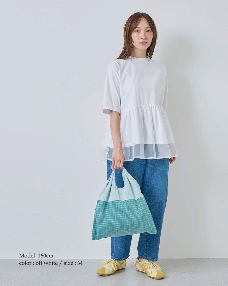 kelen(ケレン)アシンメトリー異素材コンビトップス“TETTO”lkl26hcs2023