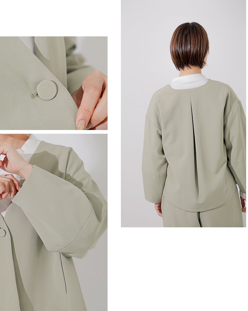 kelen(ケレン)Vネックデザインジャケット“OLMU”lkl26hjk2080