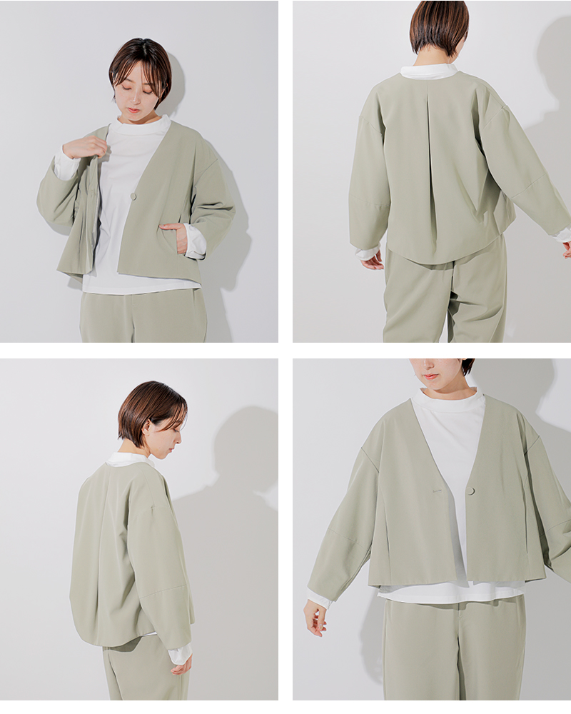 kelen(ケレン)Vネックデザインジャケット“OLMU”lkl26hjk2080