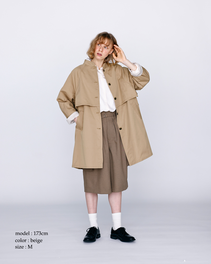 kelen(ケレン)フラップデザインマオカラーミドルジャケット“KILO”lkl26hjk2084