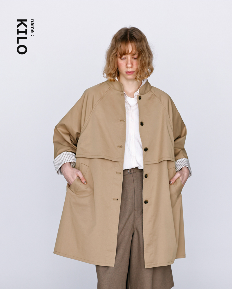kelen(ケレン)フラップデザインマオカラーミドルジャケット“KILO”lkl26hjk2084