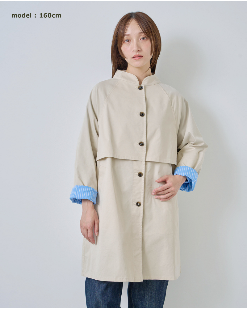 kelen(ケレン)フラップデザインマオカラーミドルジャケット“KILO”lkl26hjk2084