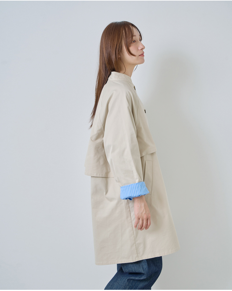 kelen(ケレン)フラップデザインマオカラーミドルジャケット“KILO”lkl26hjk2084