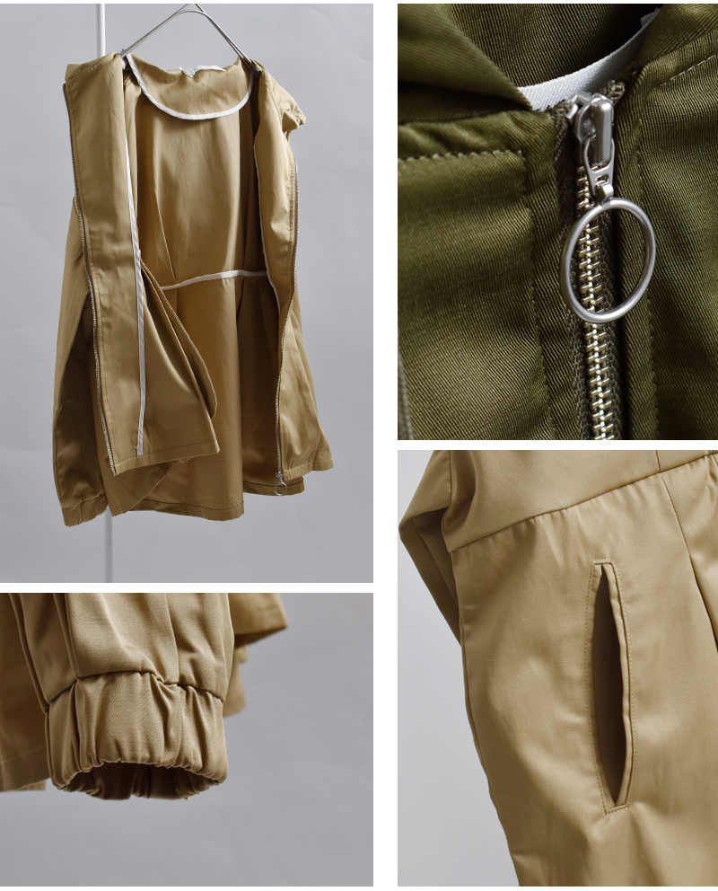kelen(ケレン)ウエストタックデザインフードジャケット“VESTY”lkl26hjk2085