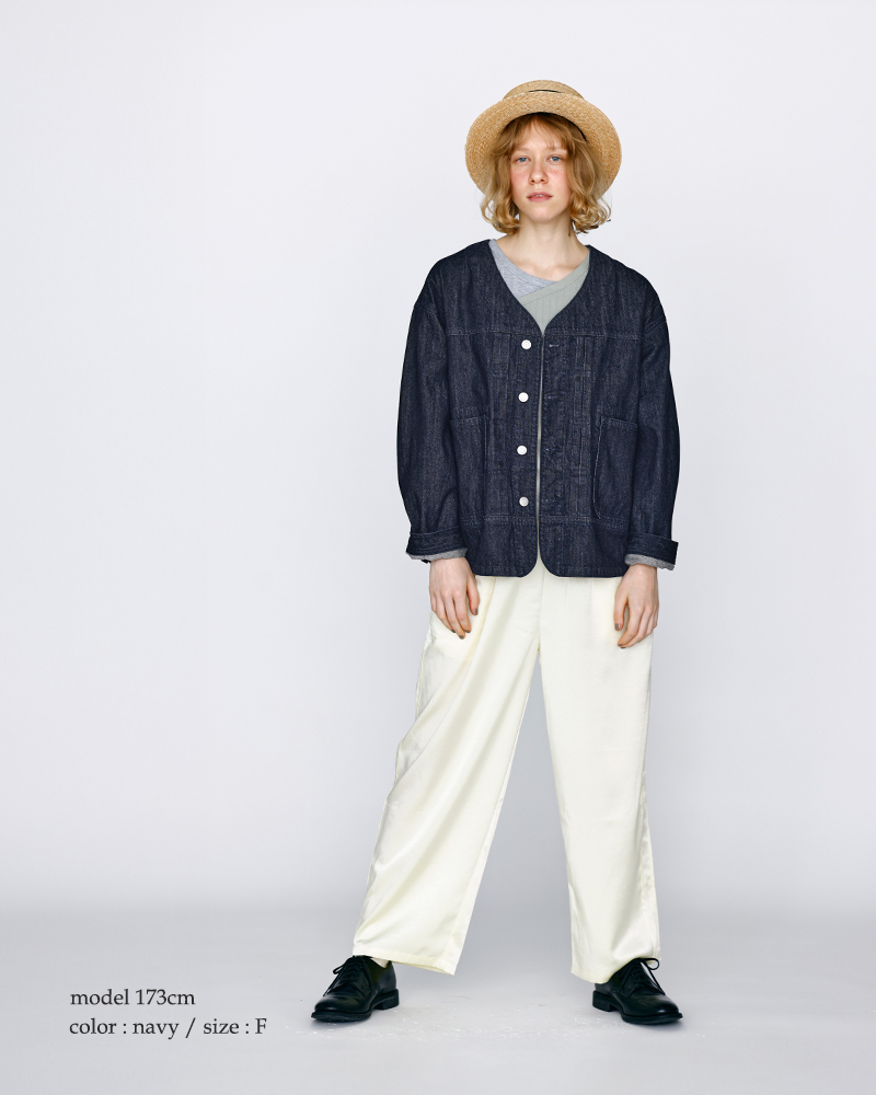 kelen(ケレン)Vネックデザインデニムジャケット“JEY”lkl26hjk2086