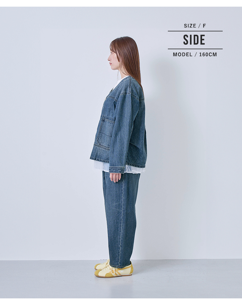 kelen(ケレン)Vネックデザインデニムジャケット“JEY”lkl26hjk2086