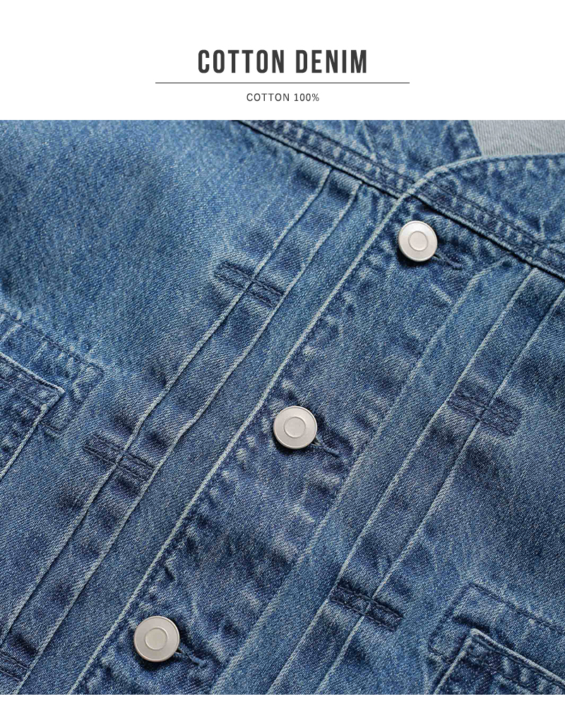 kelen(ケレン)Vネックデザインデニムジャケット“JEY”lkl26hjk2086