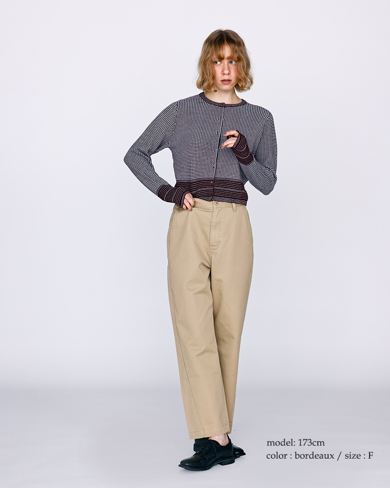 kelen(ケレン)バイカラー ショートカーディガン “HYURI” lkl26hkn2008