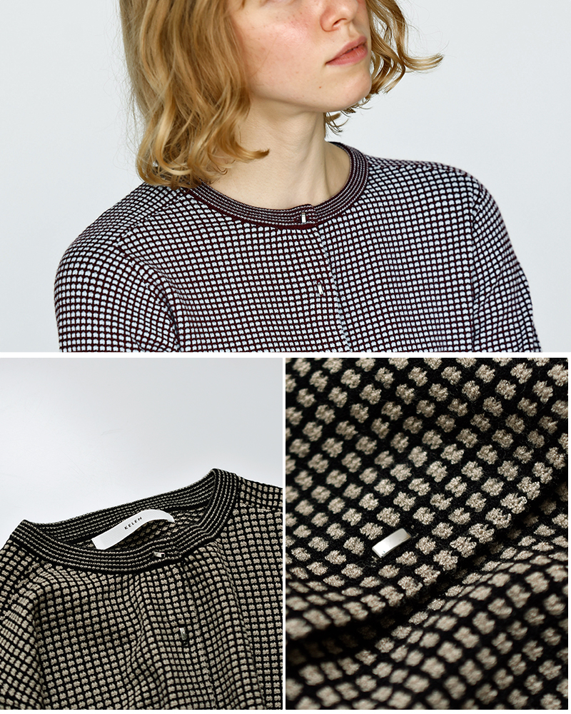 kelen(ケレン)バイカラー ショートカーディガン “HYURI” lkl26hkn2008