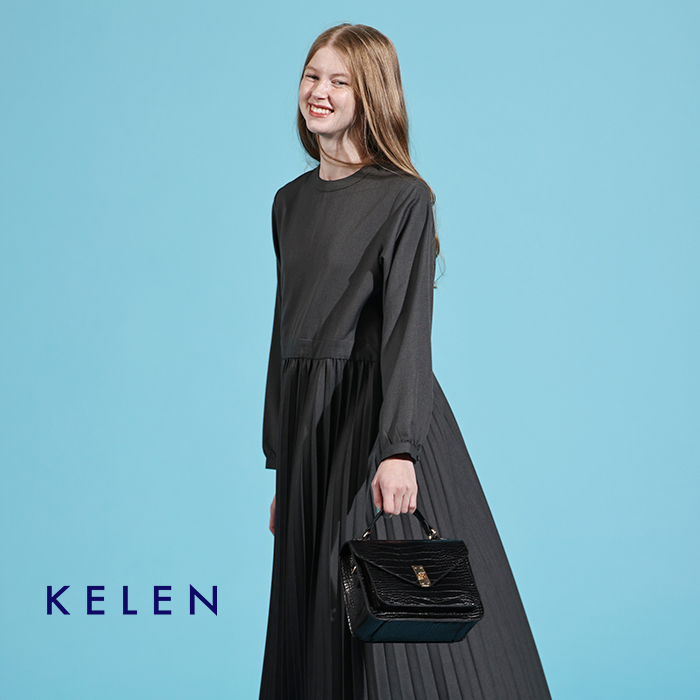 kelen ケレン アコーディオンプリーツ ワンピース “RELI” lkl26hop2125