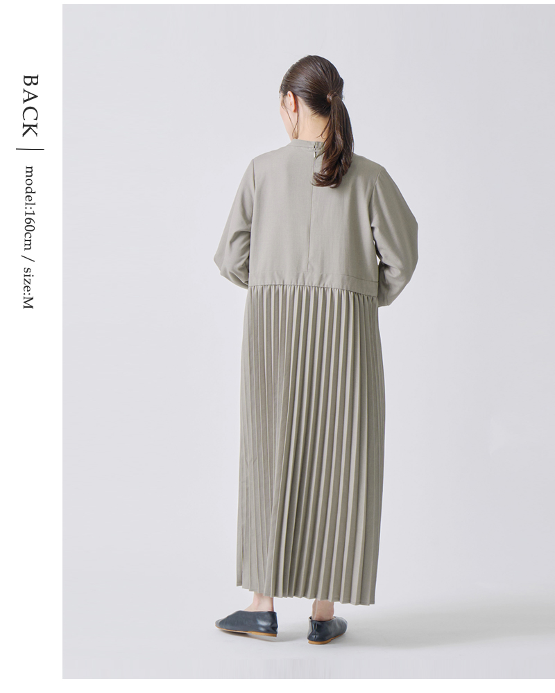 kelen(ケレン)アコーディオンプリーツワンピース“RELI”lkl26hop2125