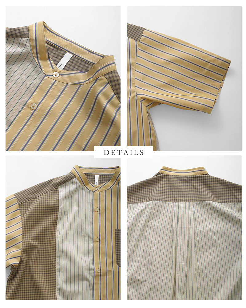 kelen(ケレン)パネルデザイン切替シャツワンピース“SERI”lkl26hop2130