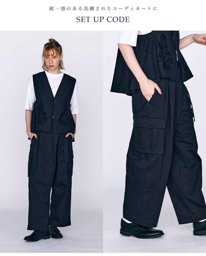 kelen(ケレン)コットンストレッチラップデザインカーゴパンツ“LUPS”lkl26hpt2128