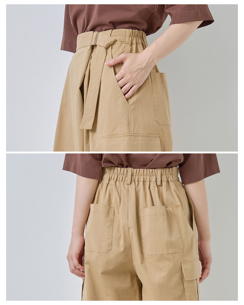 kelen(ケレン)コットンストレッチラップデザインカーゴパンツ“LUPS”lkl26hpt2128