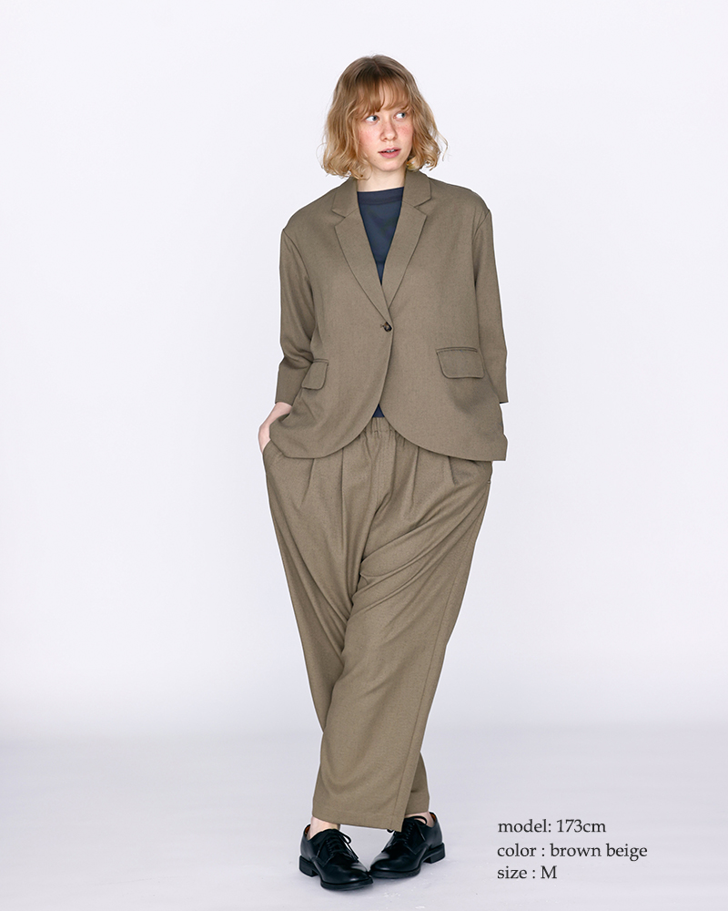 kelen(ケレン)リネン混ストレッチタックデザインイージーパンツ“NEMO”lkl26hpt2129