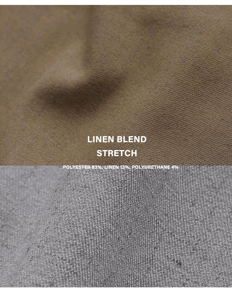 kelenリネン混ストレッチ ベルト付きデザイン ハーフパンツ “ASHAF” lkl26hpt2133