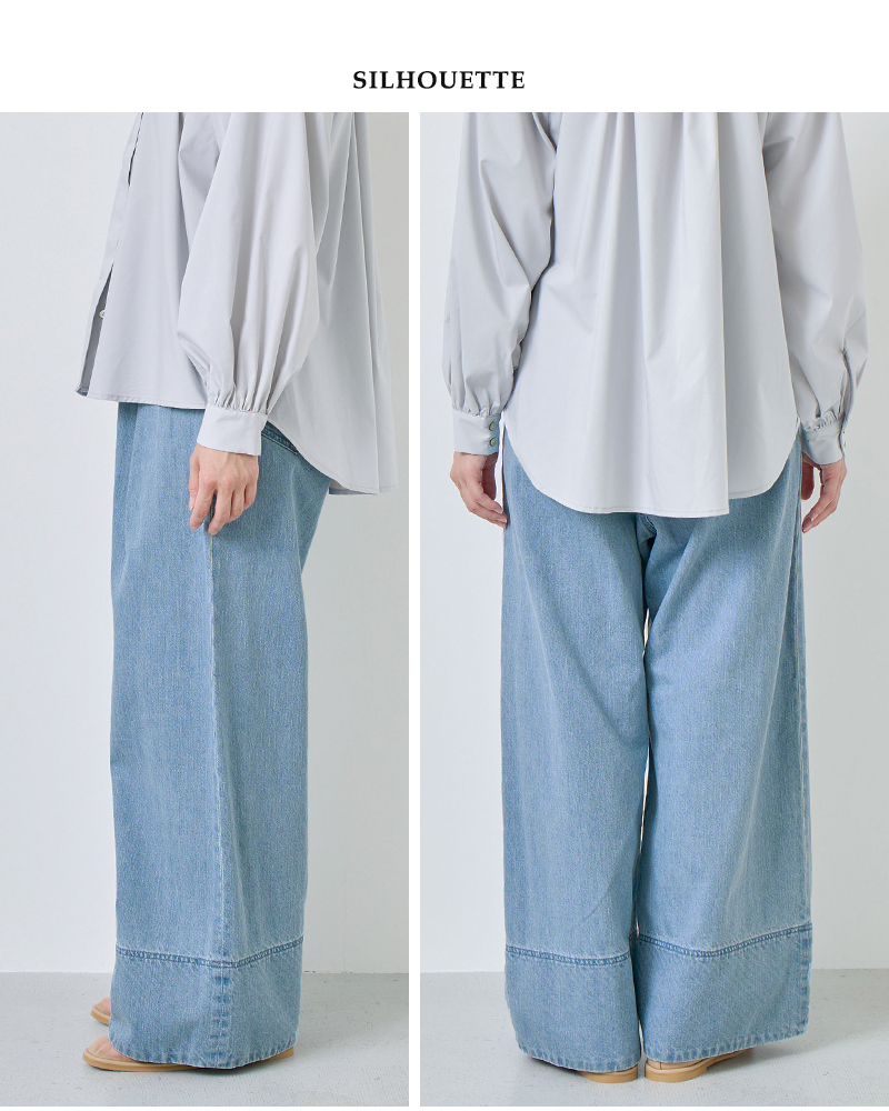 kelen(ケレン)ヘムダメージドットデザイン切り替えデニムパンツ“UFFON”lkl26hpt2134