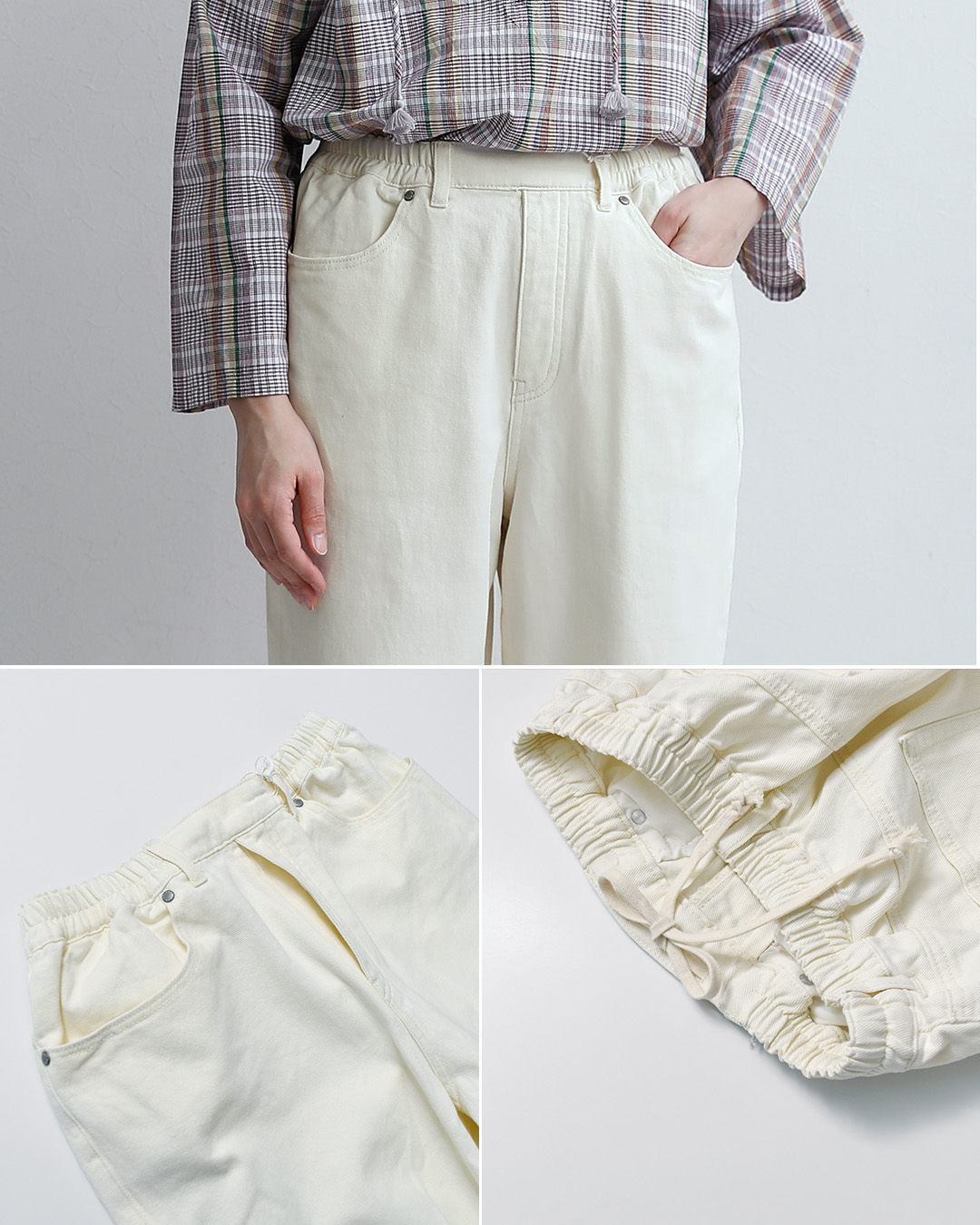 kelenコットン イージーフィット トラウザーパンツ “ROY KINARI” lkl26hpt2136