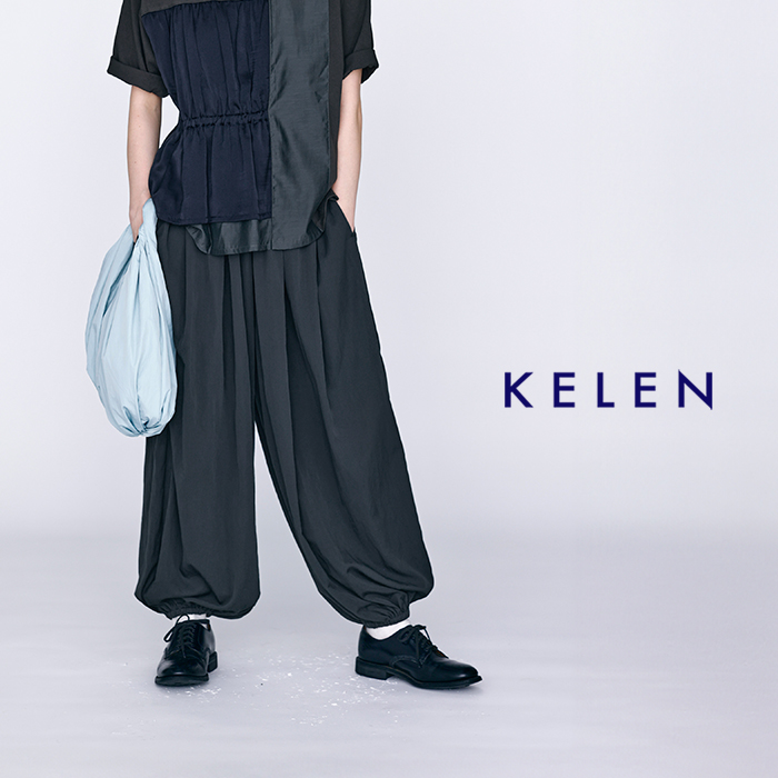 kelen(ケレン)タックデザインバルーンイージーパンツ“QIUN”lkl26hpt2137