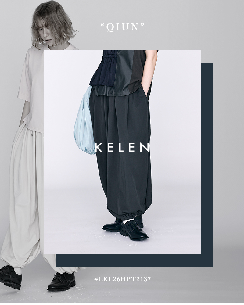 kelen(ケレン)タックデザインバルーンイージーパンツ“QIUN”lkl26hpt2137