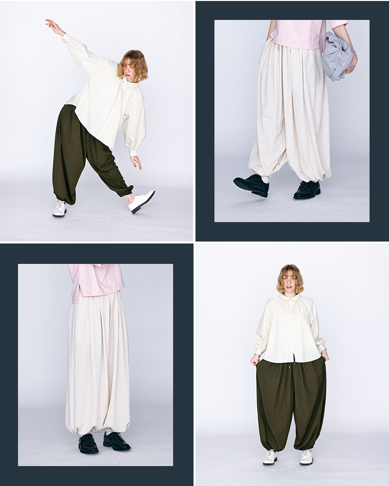 kelen(ケレン)タックデザインバルーンイージーパンツ“QIUN”lkl26hpt2137