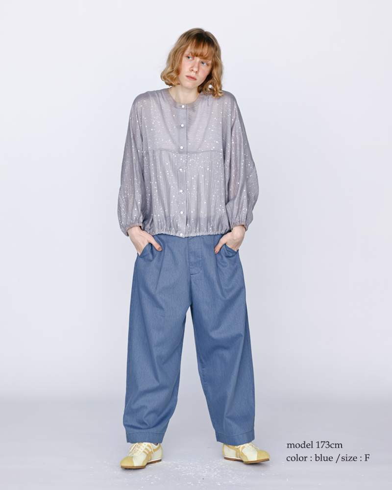 kelenコットン 後ろバックル付き カーブライン パンツ “ODDI” lkl26hpt2139