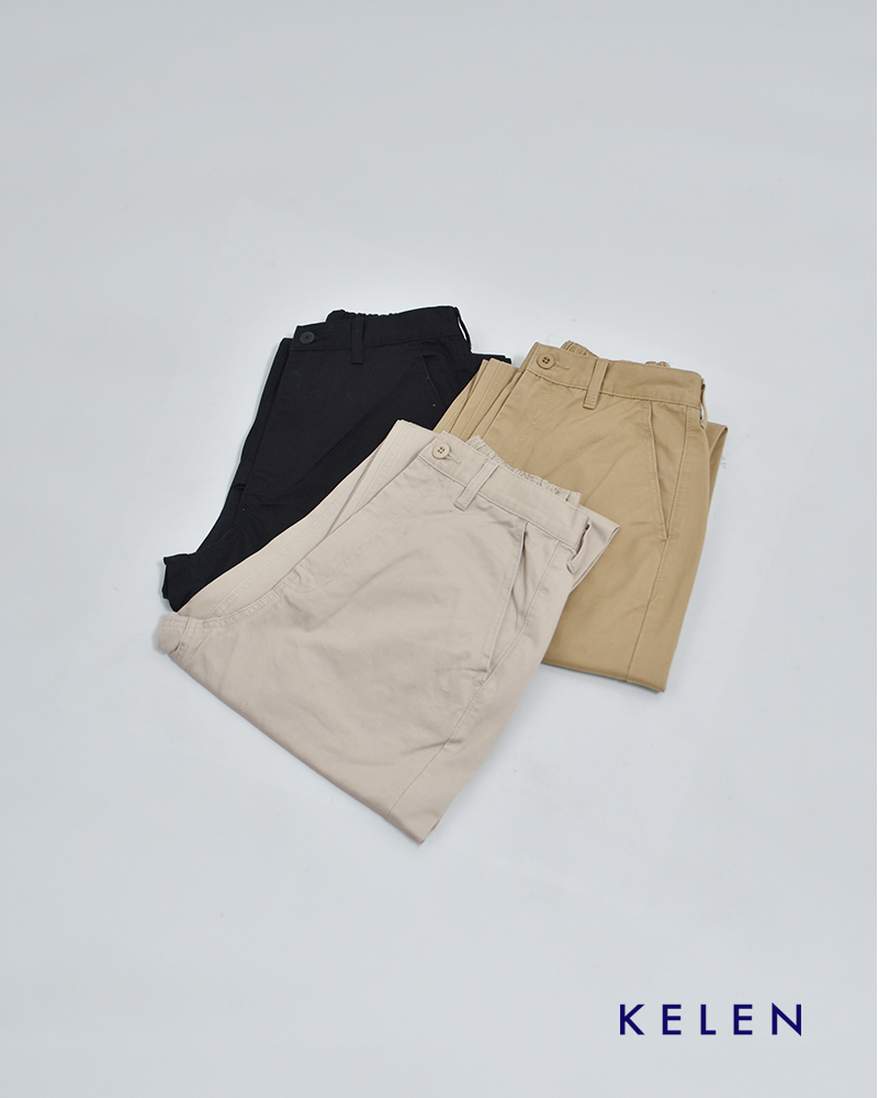 kelen(ケレン)コットン カーブライン チノパンツ “EVY CHINO” lkl26hpt2140