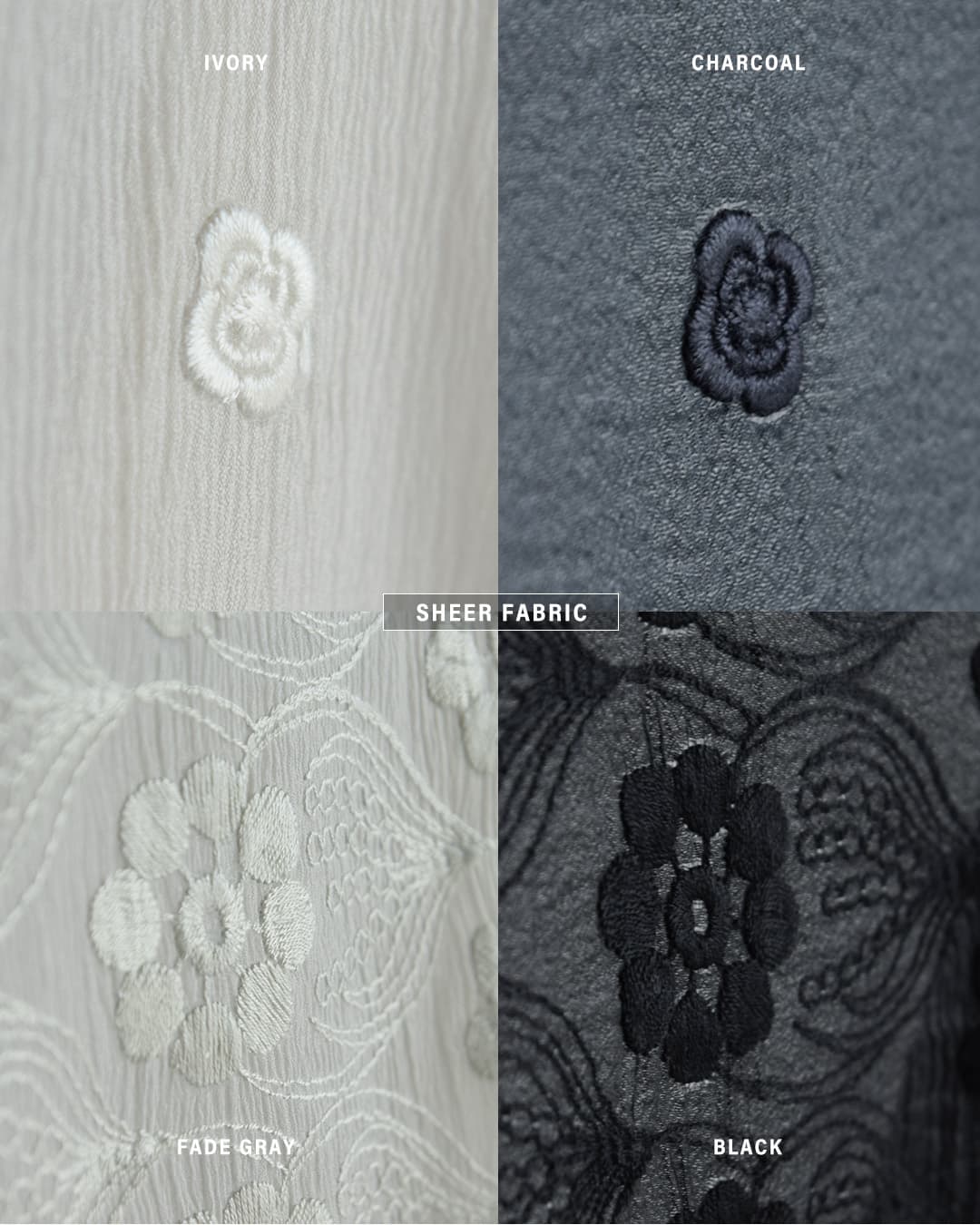 kelenシアー 花柄モチーフ 刺繍 ベスト BOGO lkl26sbl2285