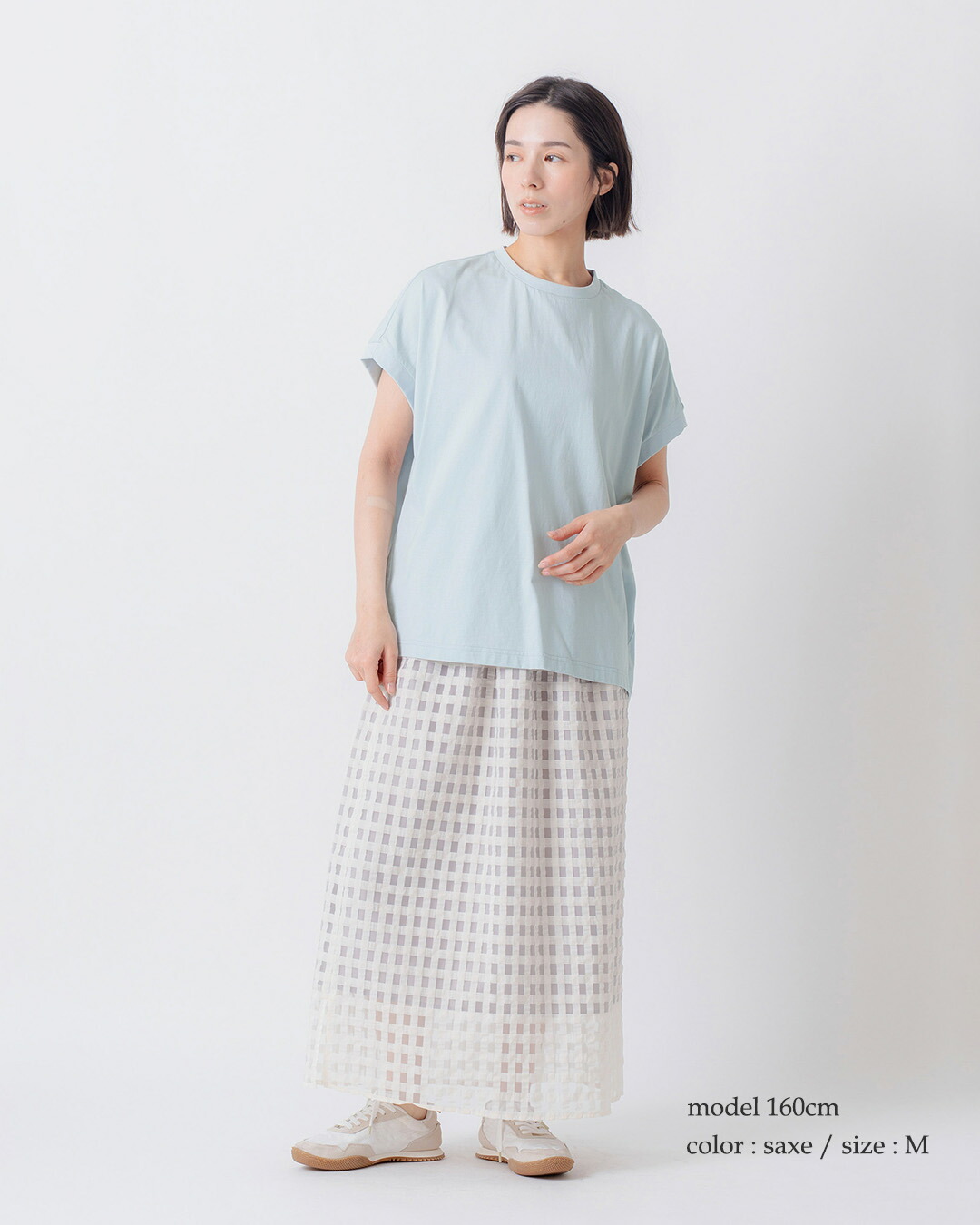 kelenシルケット加工 コットンジャージー ヤッコスリーブ Tシャツ LEMN lkl26scs2031