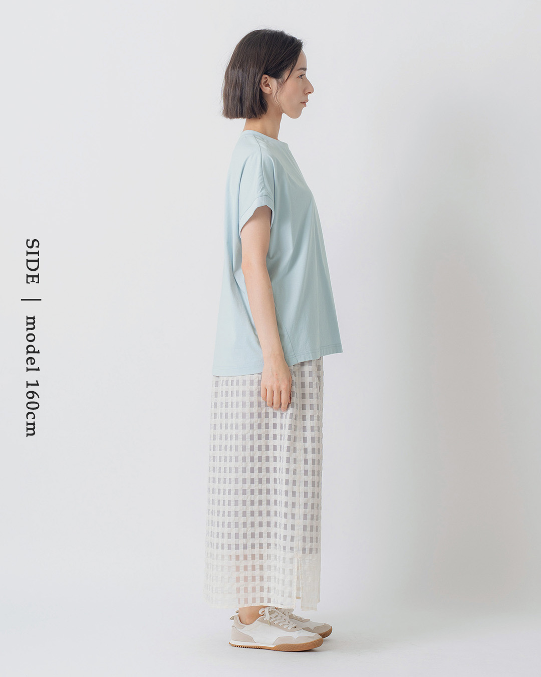 kelenシルケット加工 コットンジャージー ヤッコスリーブ Tシャツ LEMN lkl26scs2031