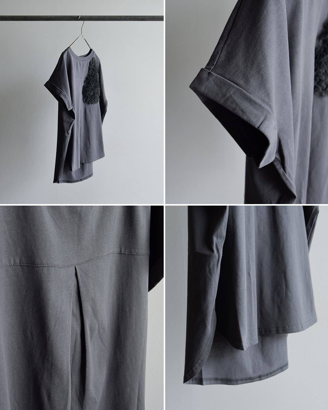 kelenチュール刺繍デザイン コットン ジャージー プルオーバー NATTI lkl26scs2033