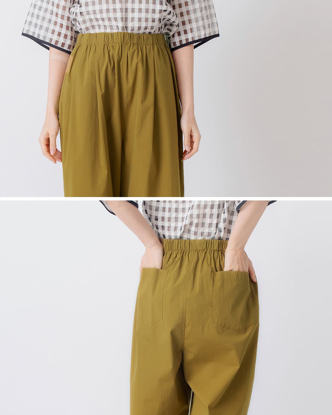 kelen2タック ワイド ストレート シルエット パンツ GRAY lkl26spt2153