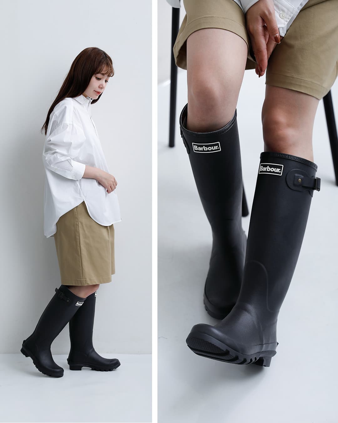 Barbour バブアー トール ウェリントン レイン ブーツ “BEDE tall