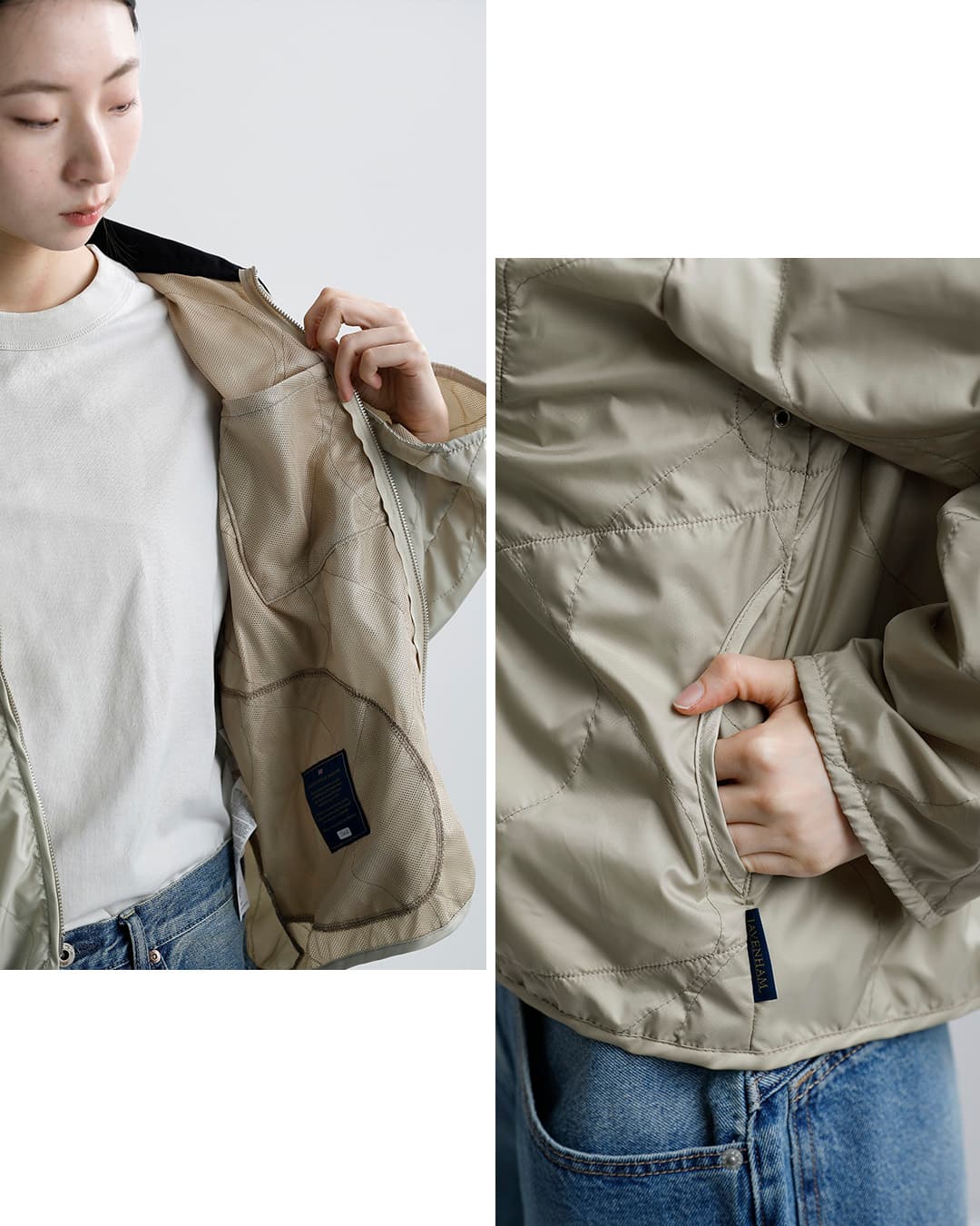 LAVENHAMサイドポケット アンワッデッド テイナム ジャケット SIDE POCKET UNWADDED TEYNHAM WOMENS lv13022