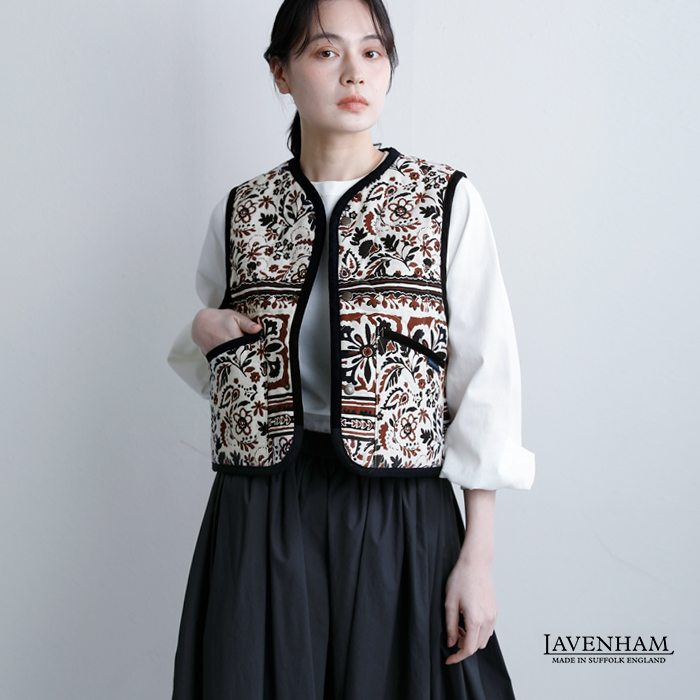 LAVENHAM(ラベンハム)ジャカード クロップド ソーンハム ジャケット JACQUARD CROPPED THORNHAM WOMENS lv13128