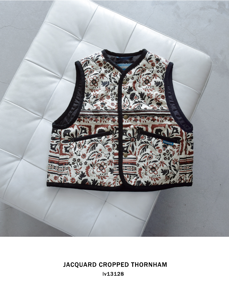 LAVENHAM(ラベンハム)ジャカード クロップド ソーンハム ジャケット JACQUARD CROPPED THORNHAM WOMENS lv13128