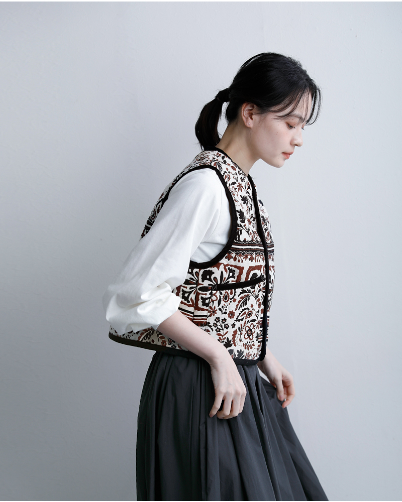 LAVENHAM(ラベンハム)ジャカード クロップド ソーンハム ジャケット JACQUARD CROPPED THORNHAM WOMENS lv13128