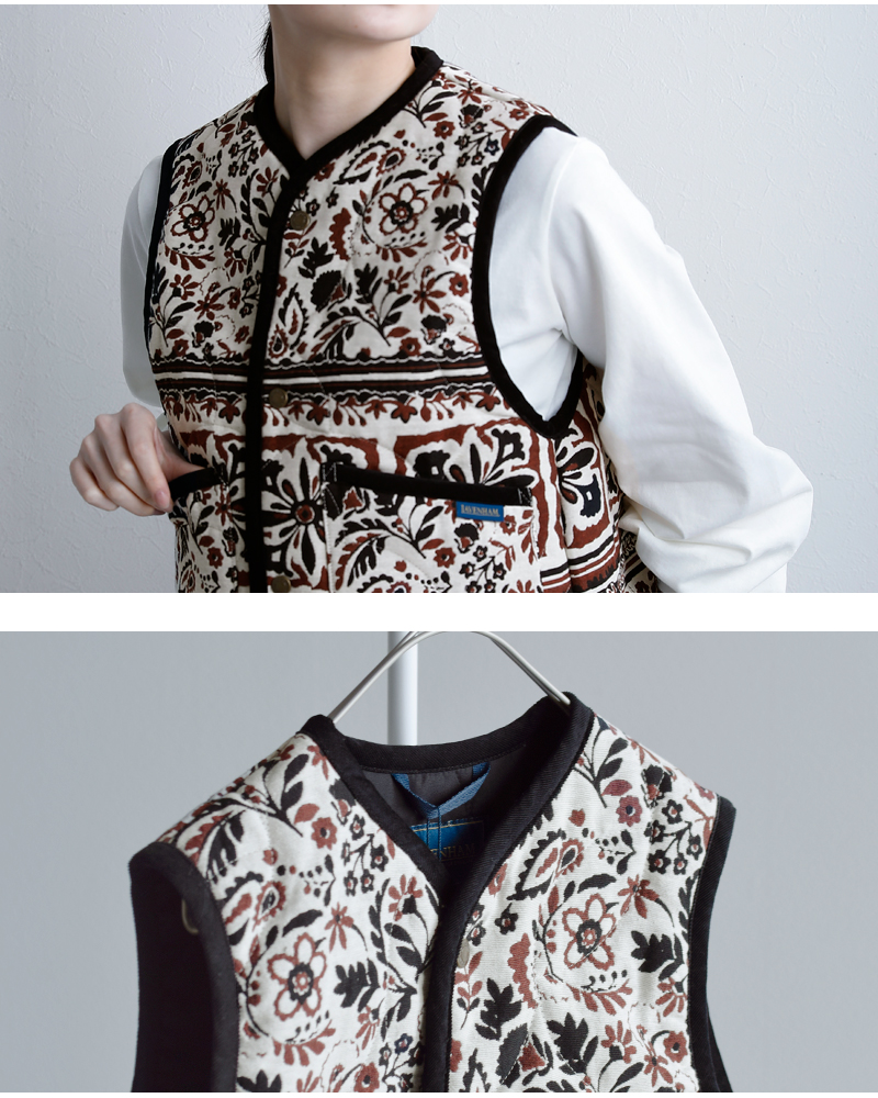 LAVENHAM(ラベンハム)ジャカード クロップド ソーンハム ジャケット JACQUARD CROPPED THORNHAM WOMENS lv13128