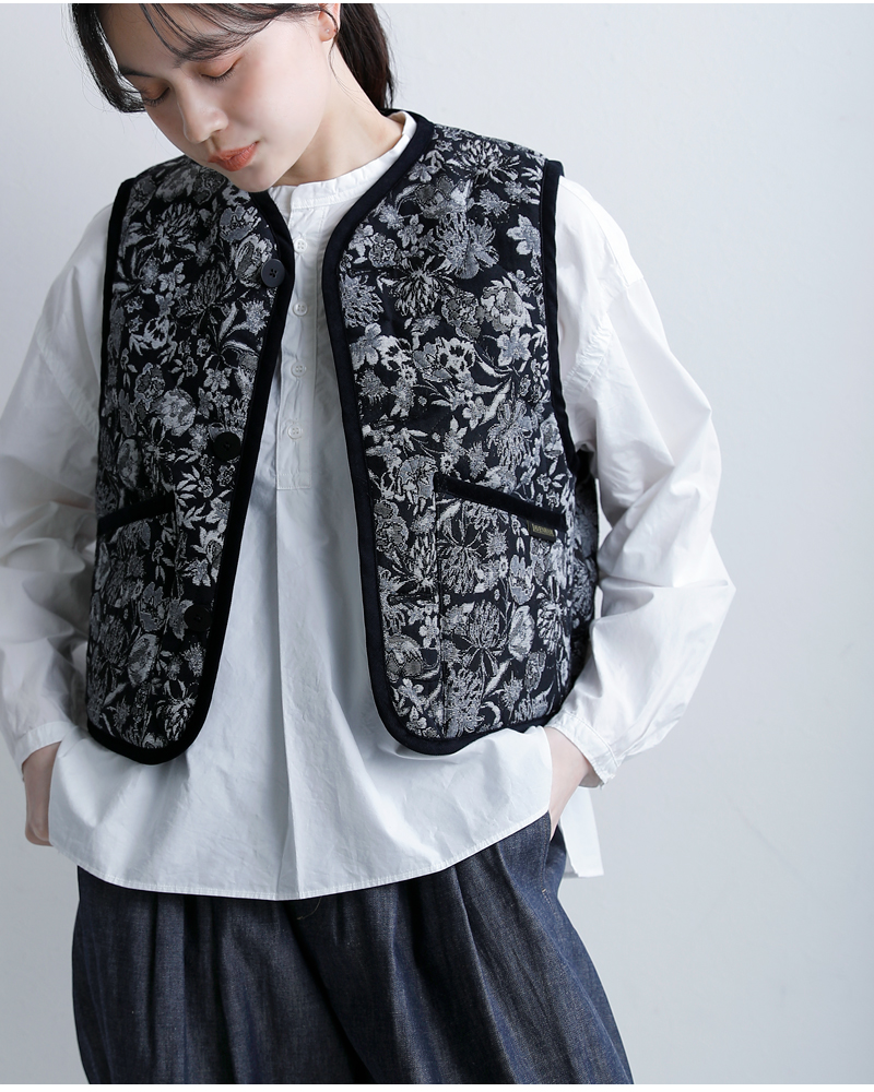 LAVENHAM(ラベンハム)ジャカード クロップド ソーンハム ジャケット BLACK EDITION JACQUARD CROPPED THORNHAM WOMENS lv13144