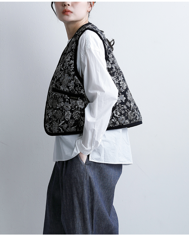 LAVENHAM(ラベンハム)ジャカード クロップド ソーンハム ジャケット BLACK EDITION JACQUARD CROPPED THORNHAM WOMENS lv13144