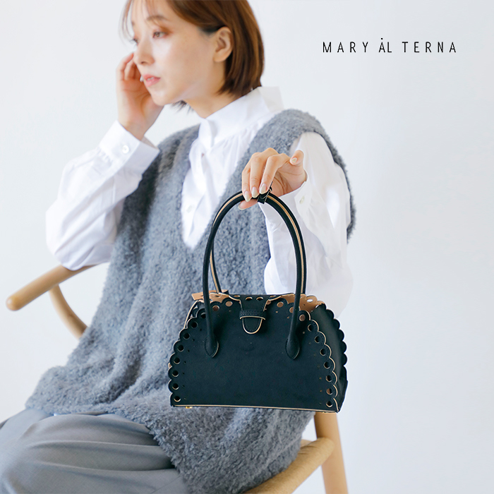 MARY AL TERNA(メアリオルターナ)ウルトラスエードハンドバッグ“ENSOU”ma5227bg-59